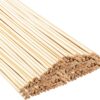 100 pcs. Bamboo Craft Sticks, Round Rods, Wooden Sticks for DIY Arts & Crafts Decoration (30cm x 5mm)