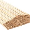 250 pcs. Bamboo Craft Sticks, Round Rods, Wooden Sticks for DIY Arts & Crafts Decoration (30cm x 3mm)
