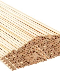 250 pcs. Bamboo Craft Sticks, Round Rods, Wooden Sticks for DIY Arts & Crafts Decoration (30cm x 3mm)