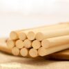 80 pcs. Bamboo Craft Sticks, Round Rods, Wooden Sticks for DIY Arts & Crafts (30 cm x 8 mm)
