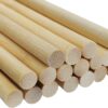 30 pcs. Bamboo Craft Sticks, Round Rods, Wooden Sticks for DIY Arts & Crafts Decoration (30cm x 10mm)