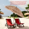 Tropical Beach Umbrella with Adjustable Height, UV Protection and Easy Push-Up System