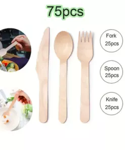 75 Disposable Tableware Pieces