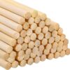 80 pcs. Bamboo Craft Sticks, Round Rods, Wooden Sticks for DIY Arts & Crafts (30 cm x 8 mm)