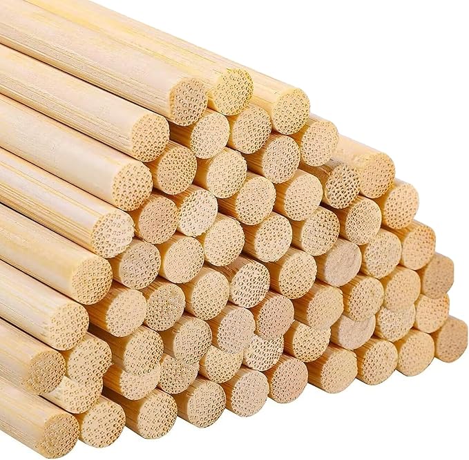 81uhRwhVZvL._AC_SX679_.jpg 80 pcs. Bamboo Craft Sticks, Round Rods, Wooden Sticks for DIY Arts & Crafts (30 cm x 8 mm)