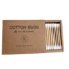 Bamboo Cotton Swabs, Cotton Buds Wooden Sticks Double Tips Organic Baby Ear Swabs, Eco-Friendly Cotton Buds Travel-Size Sticks for Ear Cleaning