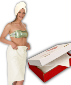 Eco-Bamboo Bathroom Set with Disposable Towel and Bath Towel