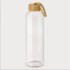Glass Bottle with Bamboo Lid and Silicone