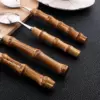 24-Piece Cutlery Set with Bamboo Handles