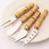 Stainless Steel Cheese Slicer, Mini Knife, Butter Knife, Spatula Fork, Bamboo Cheese Knives, Cheese Utensils, Kitchen Tools