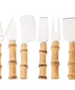 Stainless Steel Cheese Slicer, Mini Knife, Butter Knife, Spatula Fork, Bamboo Cheese Knives, Cheese Utensils, Kitchen Tools