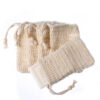 Natural Fibre Soap Bags for Lathering and Drying Soap, Exfoliating Soap Saver Bag, Organic Soap Bag with Bag Holder for the Shower