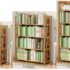 Custom Design Natural Bamboo Bookshelf