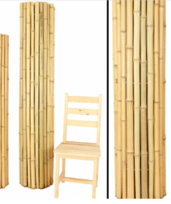 Large Bamboo Rolled Fence 180 x 200 cm and H 150 x W 200 cm, &Oslash; 3.5-5 cm