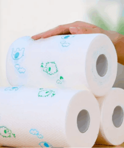 Giant Washable, Reusable Bamboo Paper Towel, Extra-Large 400-Sheet Roll.