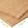 3-Ply Carbonized Side-Pressed Bamboo Plywood 2440 x 300 x 20 mm