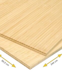 3-Ply Natural Side-Pressed Bamboo Plywood 2440 x 605 x 10 mm