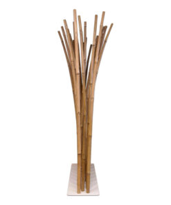 Bamboo Room Divider with White Base Plate 100 x 200 cm