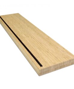 Non-Slip Bamboo Stair Tread Natural 95 x 23 x 4 cm