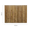 Bamboo Fencing Roll Deluxe 180 x 150 cm