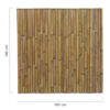 Bamboo Fencing Roll Deluxe 180 x 180 cm