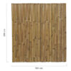 Bamboo Fencing Roll Deluxe 180 x 200 cm