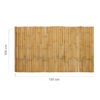 Bamboo Fence Roll Half-Round Natural 180 x 100 cm