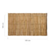 Bamboo Fence Roll Half-Round Natural 180 x 100 cm