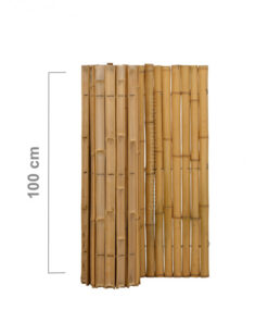 Bamboo Fence Roll Half-Round Natural 180 x 100 cm