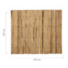 Bamboo Fence Roll Half-Round Natural 180 x 150 cm