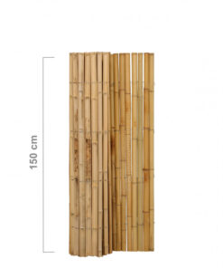 Bamboo Fence Roll Half-Round Natural 180 x 150 cm