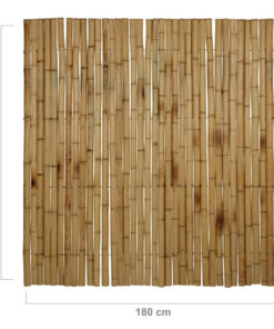 Bamboo Fence Roll Half-Round Natural 180 x 180 cm