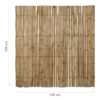 Bamboo Fence Roll Half-Round Natural 180 x 180 cm
