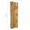 Bamboo Fence Roll Half-Round Natural 180 x 200 cm