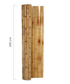 Bamboo Fence Roll Half-Round Natural 180 x 200 cm