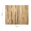 Half-Round Black Bamboo Fence Roll 180 x 150 cm