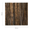 Half-Round Black Bamboo Fence Roll 180 x 180 cm