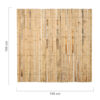 Half-Round Black Bamboo Fence Roll 180 x 180 cm