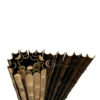 Half-Round Black Bamboo Fence Roll 180 x 200 cm