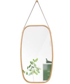 Bamboo-Framed Hanging Mirrors