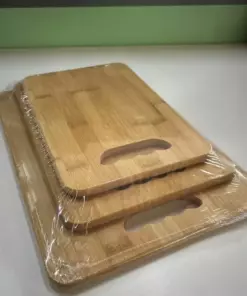 3-Piece Bamboo Cutting Board Set