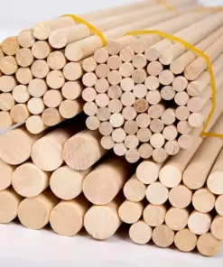 50/30/10 pcs Unfinished Bamboo Wood Sticks, 6 Sizes