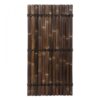 Half-Round Black Bamboo Fence Screen 90 x 180 cm