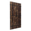 Half-Round Black Bamboo Fence Screen 90 x 180 cm