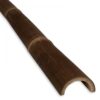 Half-round Black Bamboo Pole Java &Oslash; 7-10 x 300 cm