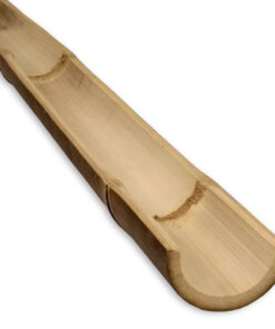 Half-round Black Bamboo Pole Java &Oslash; 7-10 x 200 cm