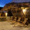 Half-Round Black Bamboo Fence Screen 90 x 180 cm