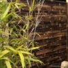 Black Woven Bamboo Fence, Vertical, 180 x 180 cm