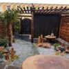 Black Woven Bamboo Fence, Vertical, 90 x 180 cm