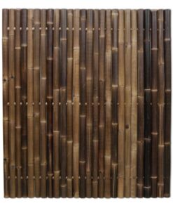 Giant Black Bamboo Fence Panel 180 x 200 cm